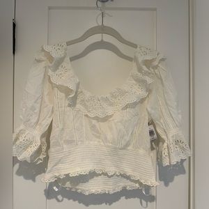 Aritzia white blouse